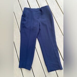 NWOT Talbots - Woman’s navy straight leg high rise ankle pants, Size: 14P